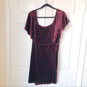 Forever 21 Plus | Velvet Maroon Dress